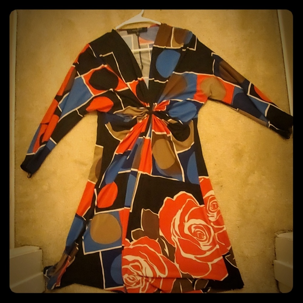 Multicolored pattern dress